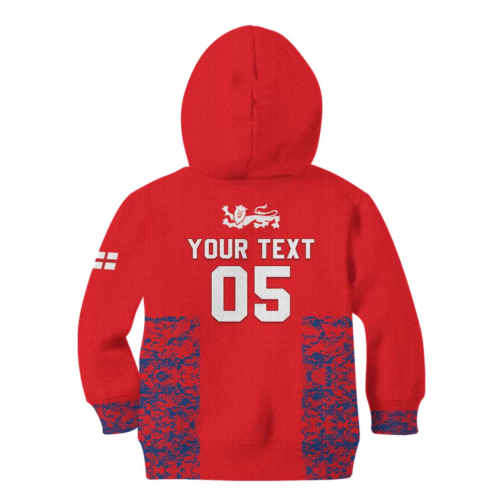 Custom England Cricket Kid Hoodie Go Three Lions Simple Style LT05 - Wonder Print Shop