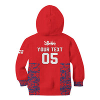 Custom England Cricket Kid Hoodie Go Three Lions Simple Style LT05 - Wonder Print Shop