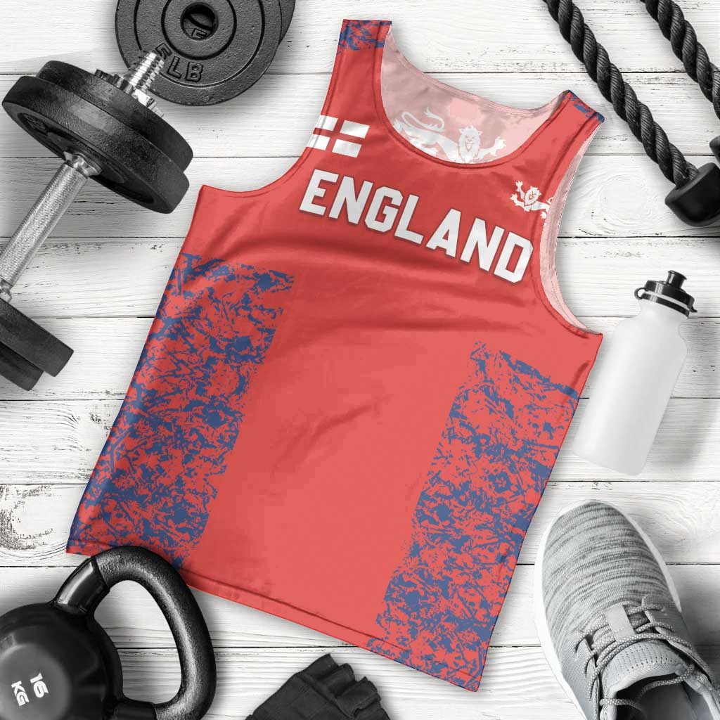 Custom England Cricket Men Tank Top Go Three Lions Simple Style LT05 - Wonder Print Shop