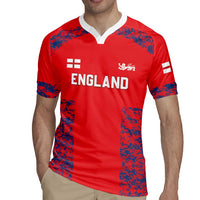 Custom England Cricket Rugby Jersey Go Three Lions Simple Style LT05 - Wonder Print Shop