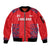 Custom England Cricket Sleeve Zip Bomber Jacket Go Three Lions Simple Style LT05 - Wonder Print Shop