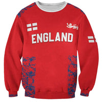 Custom England Cricket Sweatshirt Go Three Lions Simple Style LT05 - Wonder Print Shop
