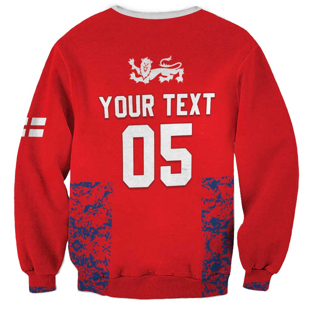 Custom England Cricket Sweatshirt Go Three Lions Simple Style LT05 - Wonder Print Shop