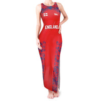 Custom England Cricket Tank Maxi Dress Go Three Lions Simple Style LT05 - Wonder Print Shop