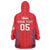 Custom England Cricket Wearable Blanket Hoodie Go Three Lions Simple Style LT05 - Wonder Print Shop