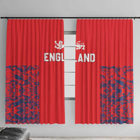 England Cricket Window Curtain Go Three Lions Simple Style LT05 - Wonder Print Shop