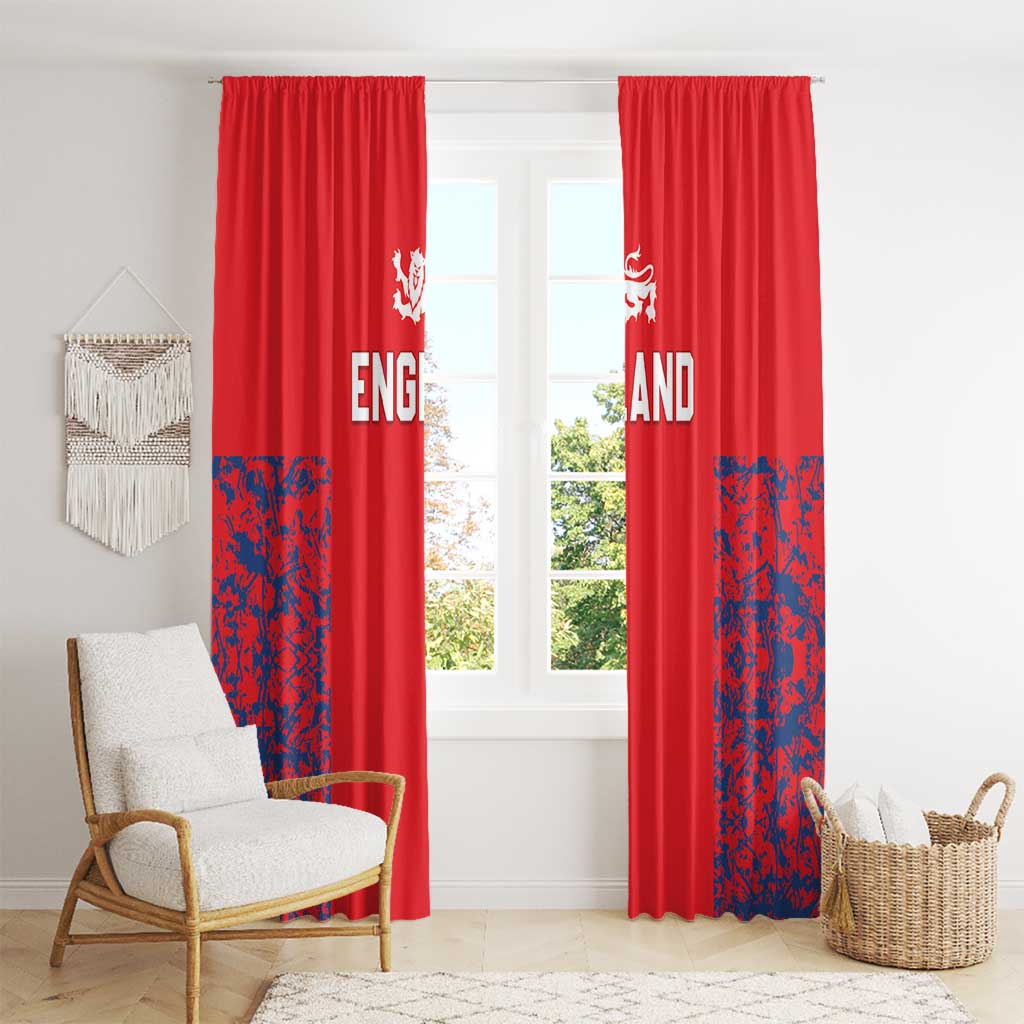 England Cricket Window Curtain Go Three Lions Simple Style LT05 - Wonder Print Shop