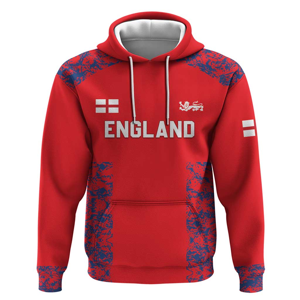 Custom England Cricket Zip Hoodie Go Three Lions Simple Style LT05 - Wonder Print Shop
