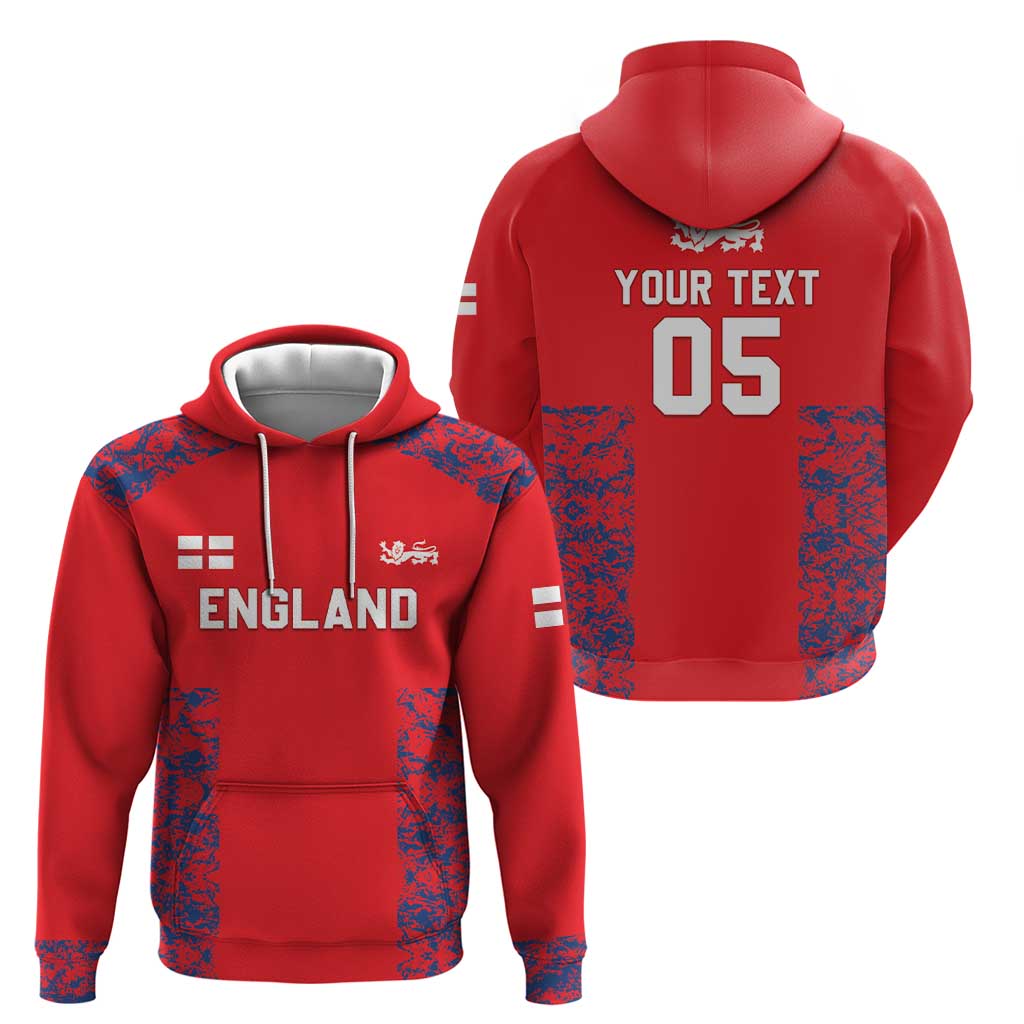 Custom England Cricket Zip Hoodie Go Three Lions Simple Style LT05 - Wonder Print Shop