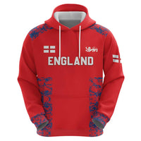 Custom England Cricket Zip Hoodie Go Three Lions Simple Style LT05 - Wonder Print Shop