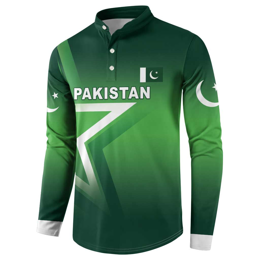 Custom Pakistan Cricket Button Sweatshirt Go Champions Shaheens LT05 - Wonder Print Shop
