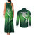 Custom Pakistan Cricket Couples Matching Tank Maxi Dress and Long Sleeve Button Shirt Go Champions Shaheens LT05 - Wonder Print Shop
