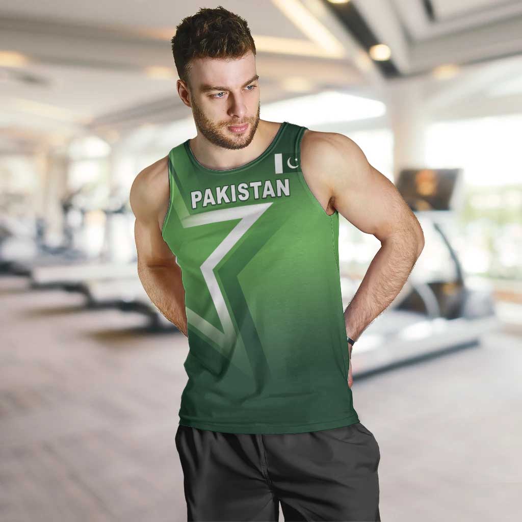 Custom Pakistan Cricket Men Tank Top Go Champions Shaheens LT05 - Wonder Print Shop