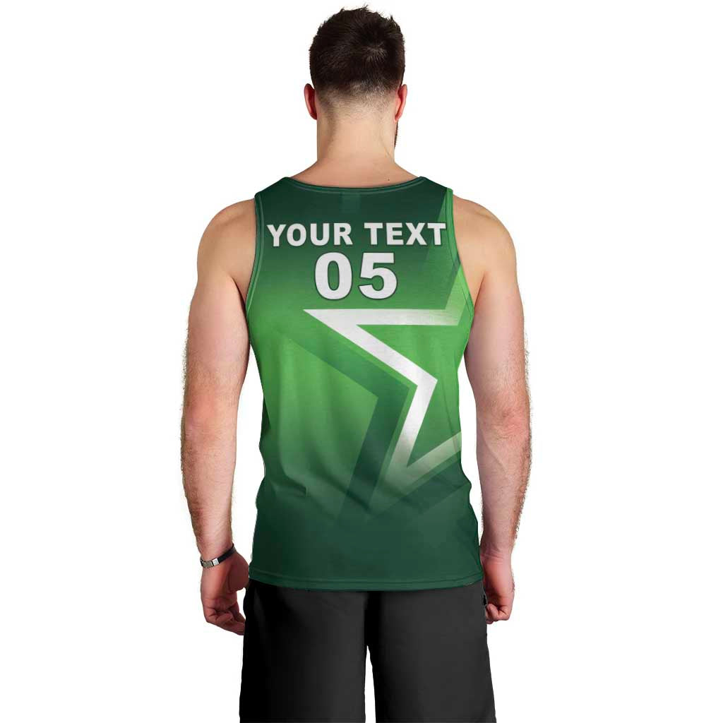 Custom Pakistan Cricket Men Tank Top Go Champions Shaheens LT05 - Wonder Print Shop
