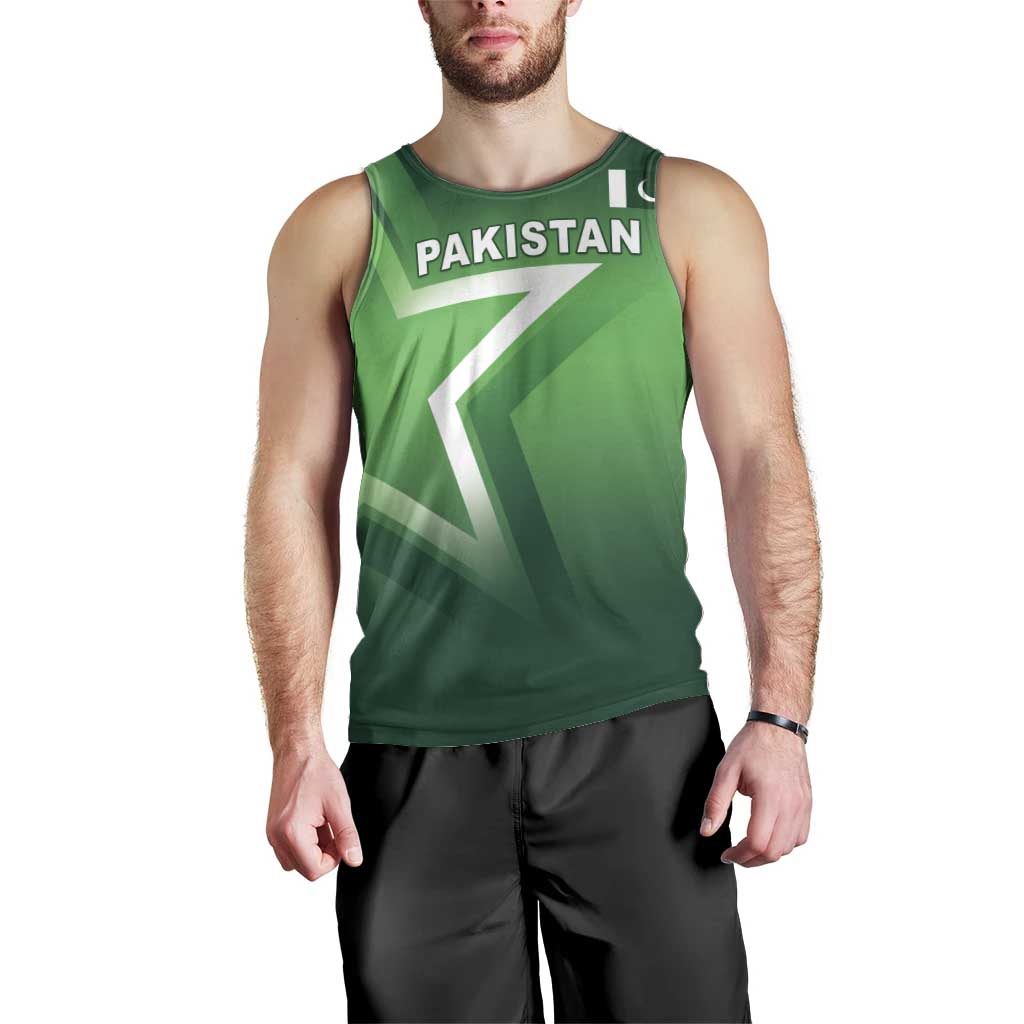 Custom Pakistan Cricket Men Tank Top Go Champions Shaheens LT05 - Wonder Print Shop