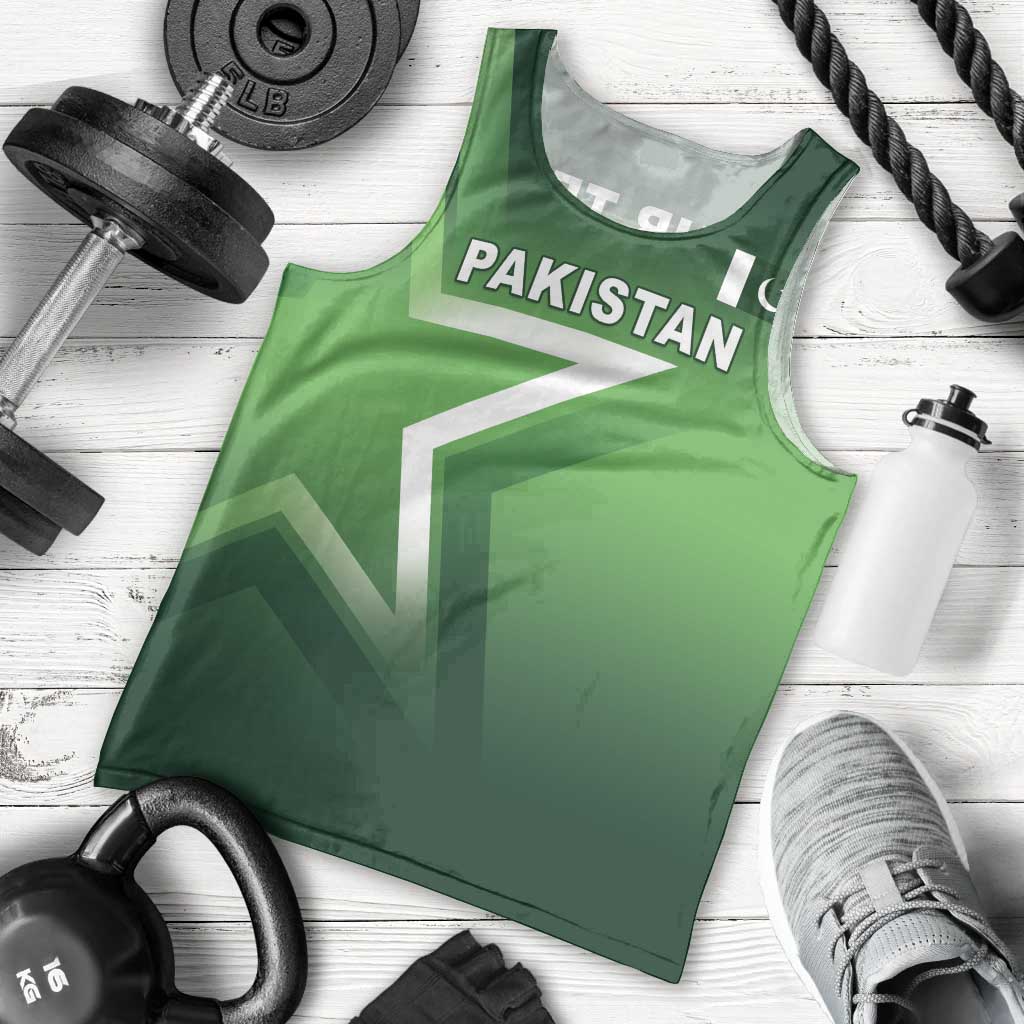 Custom Pakistan Cricket Men Tank Top Go Champions Shaheens LT05 - Wonder Print Shop
