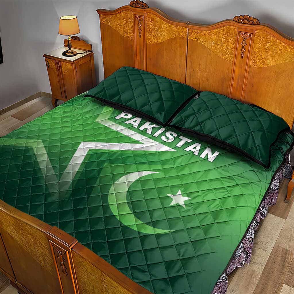 Pakistan Cricket Quilt Bed Set Go Champions Shaheens LT05 - Wonder Print Shop
