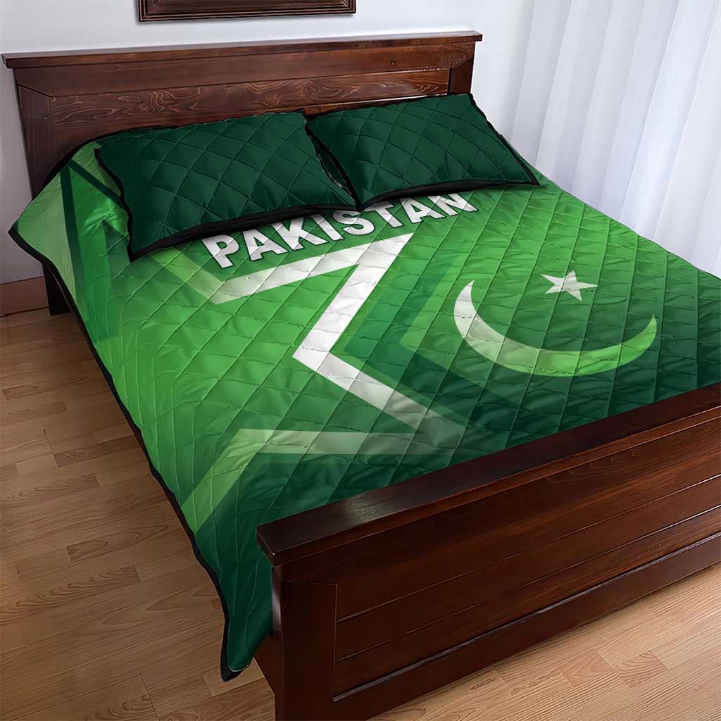 Pakistan Cricket Quilt Bed Set Go Champions Shaheens LT05 - Wonder Print Shop