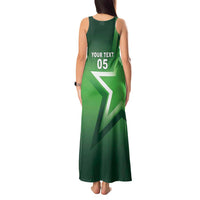 Custom Pakistan Cricket Tank Maxi Dress Go Champions Shaheens LT05 - Wonder Print Shop