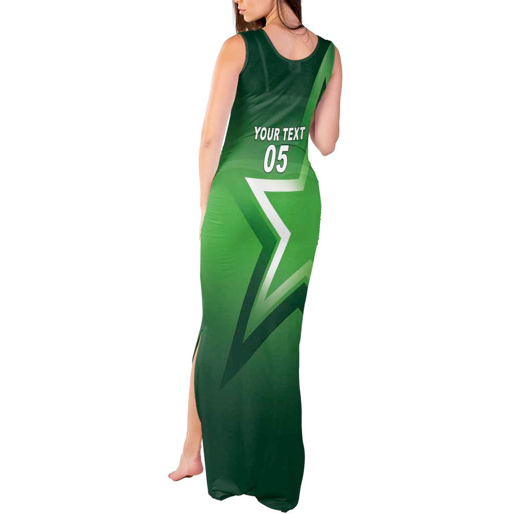 Custom Pakistan Cricket Tank Maxi Dress Go Champions Shaheens LT05 - Wonder Print Shop