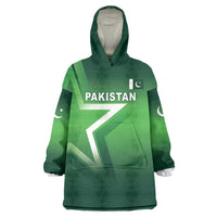 Custom Pakistan Cricket Wearable Blanket Hoodie Go Champions Shaheens LT05 - Wonder Print Shop
