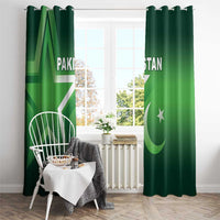 Pakistan Cricket Window Curtain Go Champions Shaheens LT05 - Wonder Print Shop
