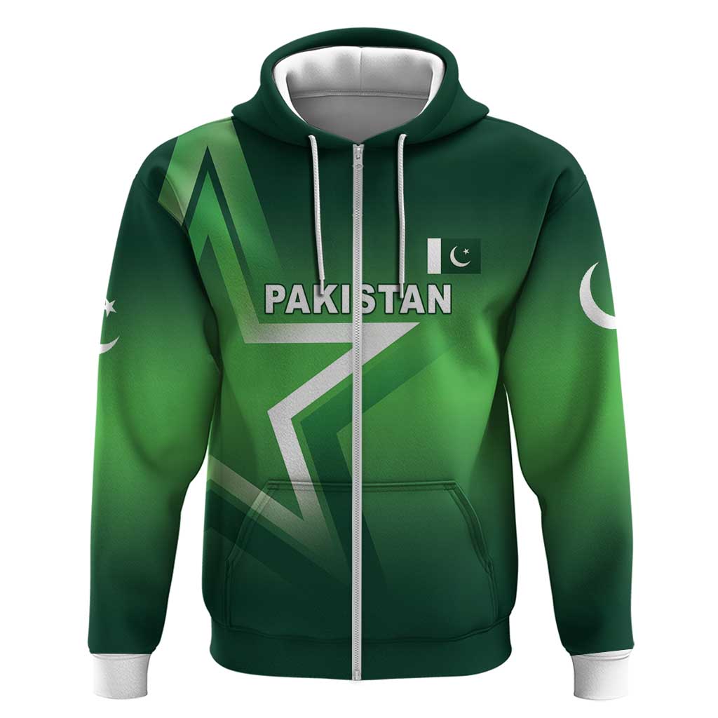 Custom Pakistan Cricket Zip Hoodie Go Champions Shaheens LT05 - Wonder Print Shop