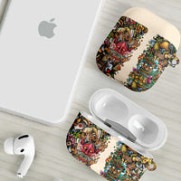 Hawaii And Japan AirPods Case Tiki With Oni Mask - Wonder Print Shop