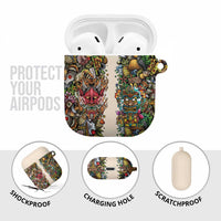 Hawaii And Japan AirPods Case Tiki With Oni Mask - Wonder Print Shop