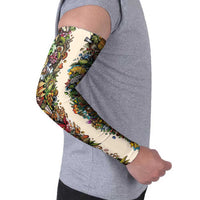Hawaii And Japan Arm Sleeves Tiki With Oni Mask - Wonder Print Shop