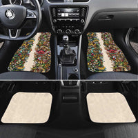 Hawaii And Japan Car Mats Tiki With Oni Mask - Wonder Print Shop