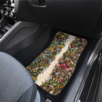 Hawaii And Japan Car Mats Tiki With Oni Mask - Wonder Print Shop