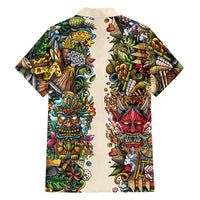 Hawaii And Japan Hawaiian Shirt Tiki With Oni Mask - Wonder Print Shop