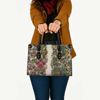 Hawaii And Japan Leather Bag Tiki With Oni Mask - Wonder Print Shop