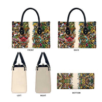 Hawaii And Japan Leather Bag Tiki With Oni Mask - Wonder Print Shop