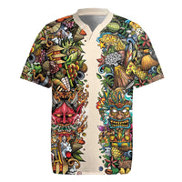 Hawaii And Japan Rugby Jersey Tiki With Oni Mask - Wonder Print Shop