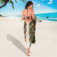 Hawaii And Japan Sarong Tiki With Oni Mask - Wonder Print Shop