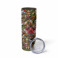 Hawaii And Japan Skinny Tumbler Tiki With Oni Mask - Wonder Print Shop