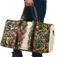 Hawaii And Japan Travel Bag Tiki With Oni Mask - Wonder Print Shop