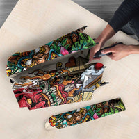 Hawaii And Japan Umbrella Tiki With Oni Mask - Wonder Print Shop