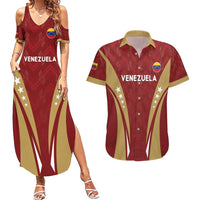 Custom Venezuela Football Couples Matching Summer Maxi Dress and Hawaiian Shirt Go Champions