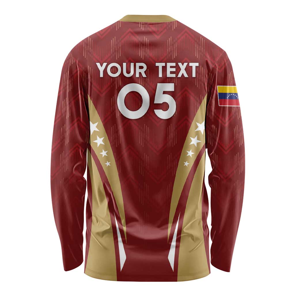 Custom Venezuela Football Long Sleeve Shirt Go Champions