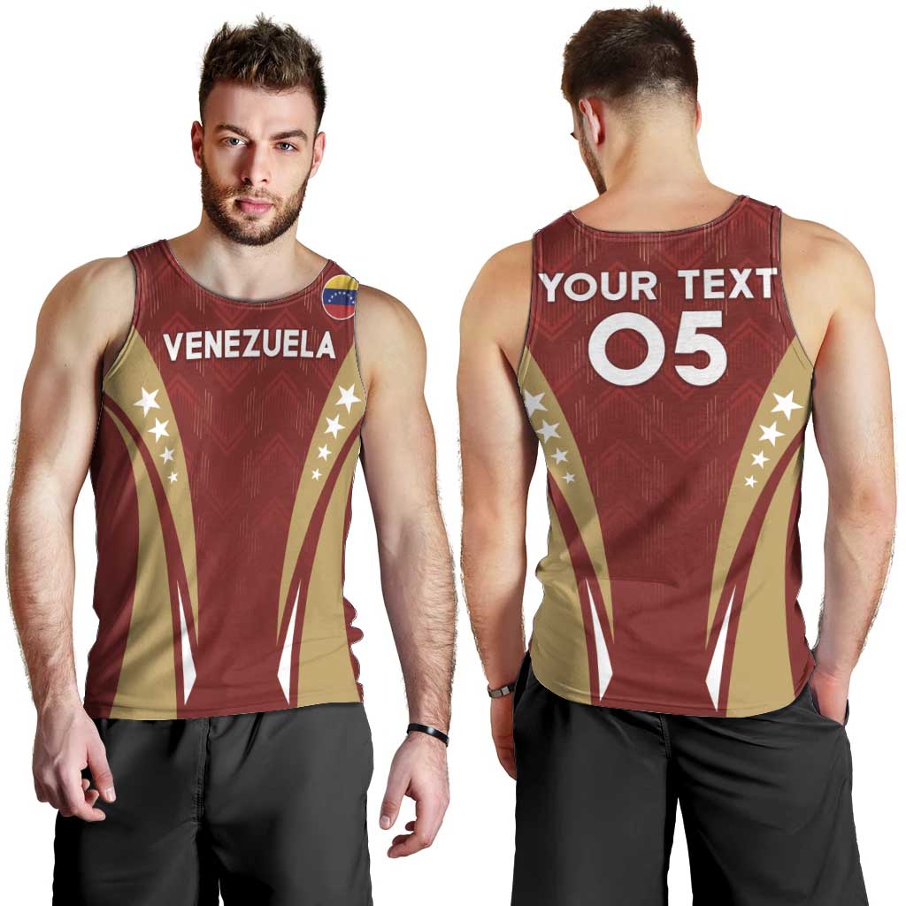 Custom Venezuela Football Men Tank Top Go Champions