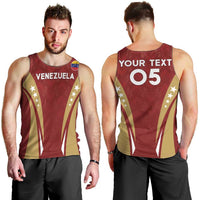 Custom Venezuela Football Men Tank Top Go Champions