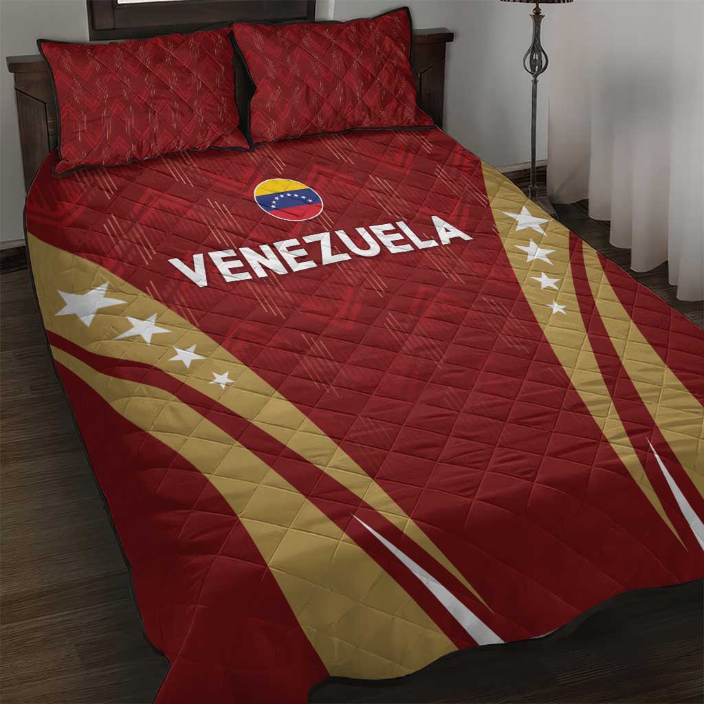 Venezuela Football Quilt Bed Set Go Champions