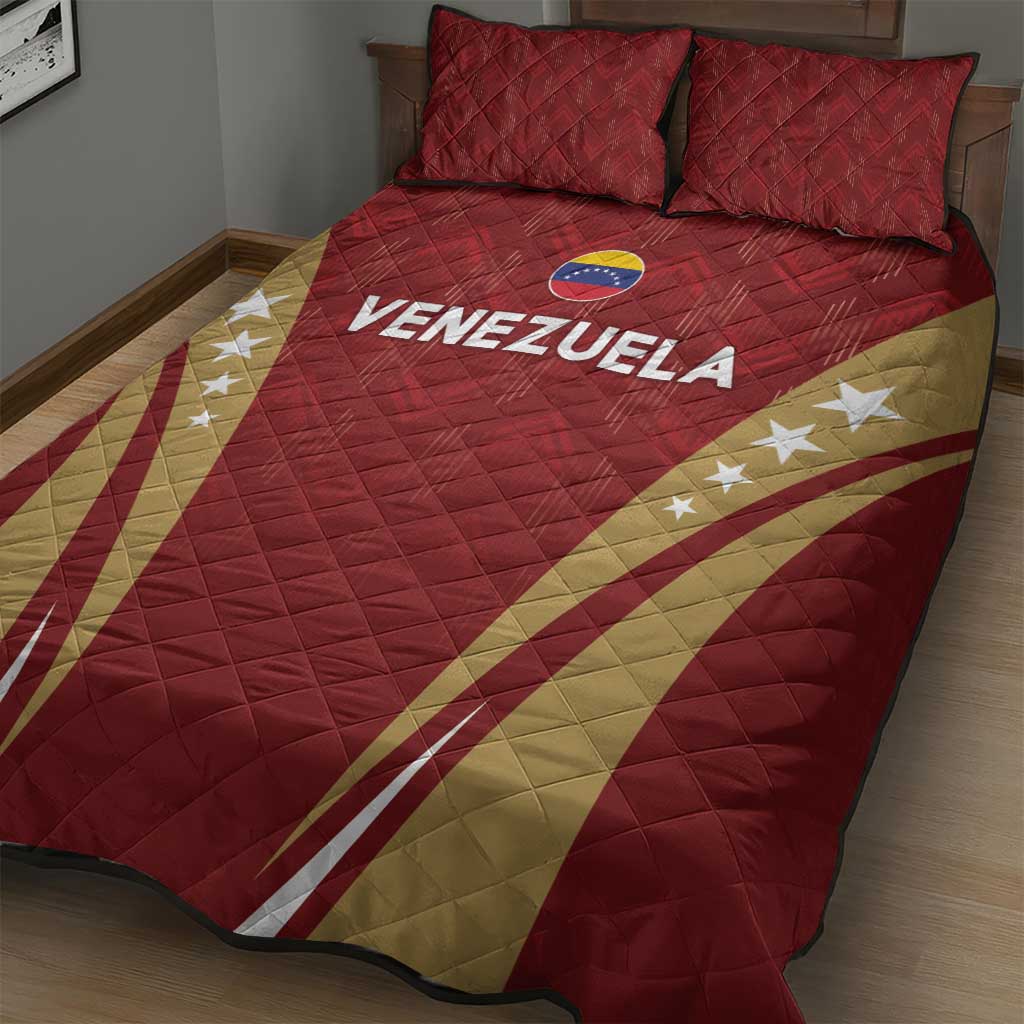 Venezuela Football Quilt Bed Set Go Champions