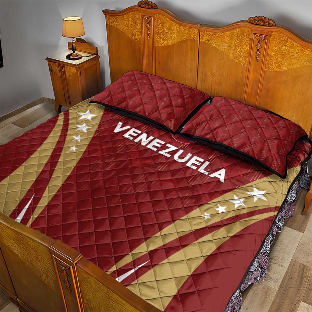 Venezuela Football Quilt Bed Set Go Champions