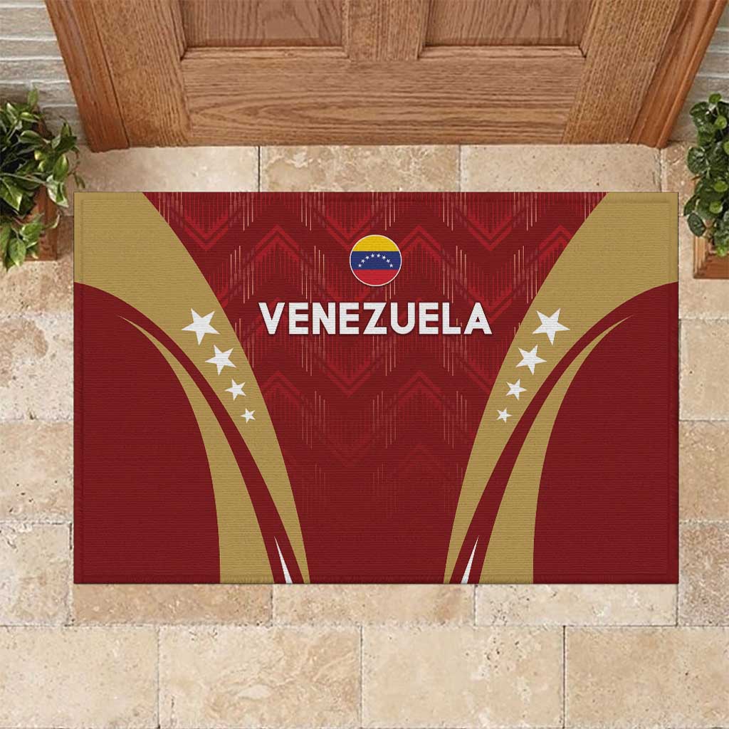 Venezuela Football Rubber Doormat Go Champions