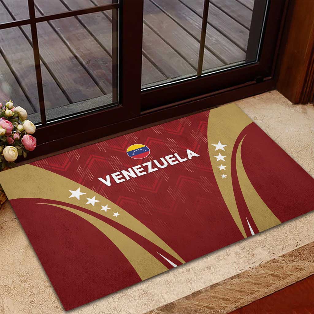 Venezuela Football Rubber Doormat Go Champions