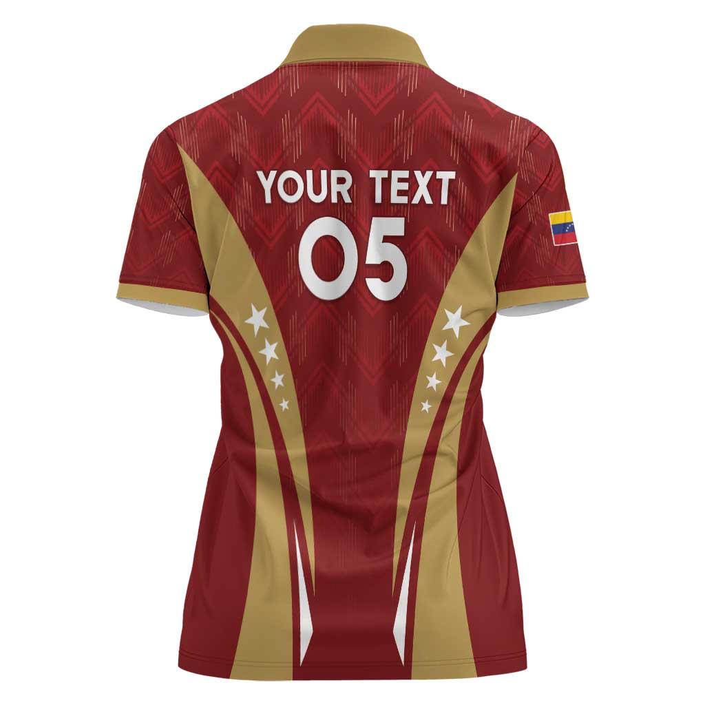 Custom Venezuela Football Women Polo Shirt Go Champions